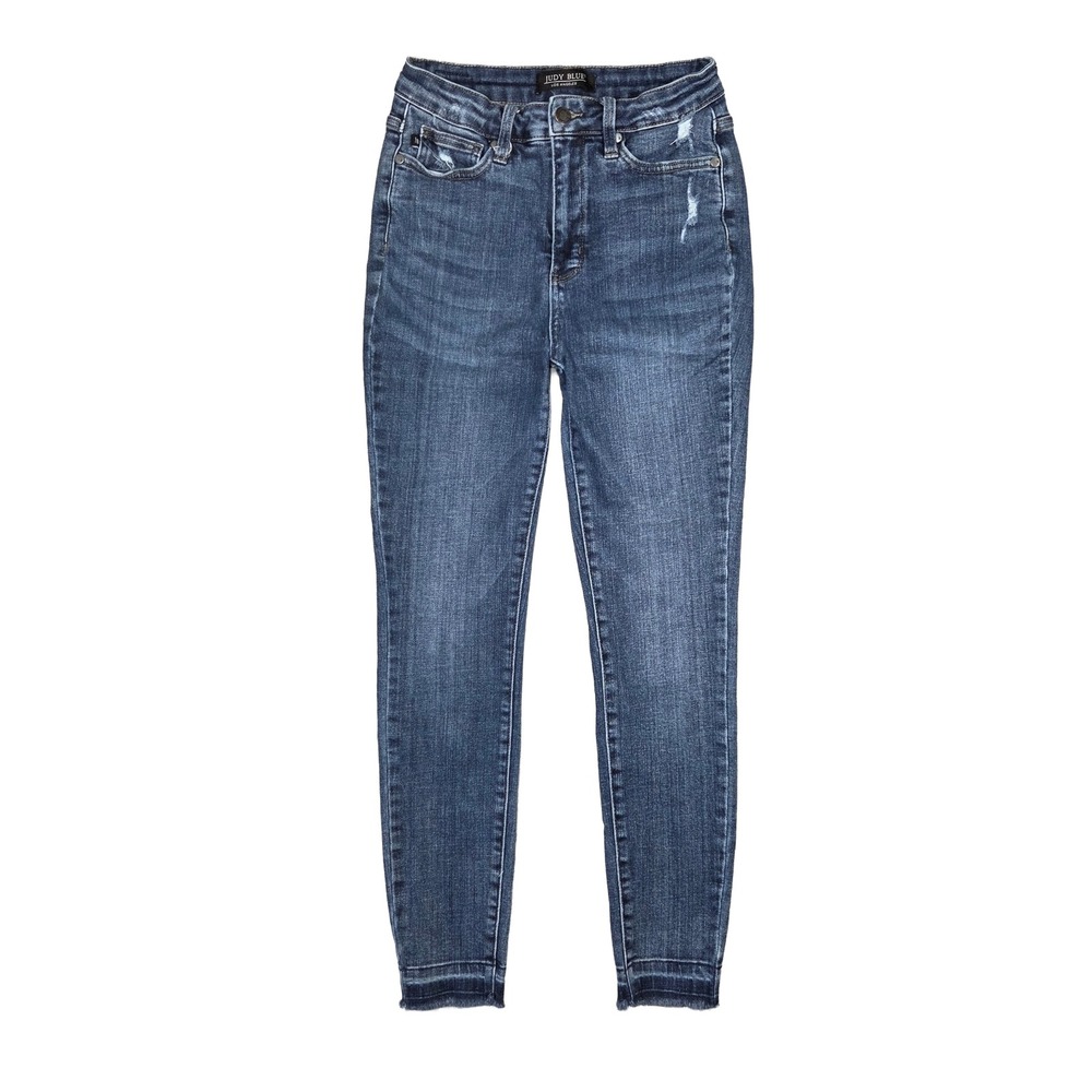 Judy Blue Jeans Womens 27 Skinny Boho Chic Distressed Casual Preppy Everyday